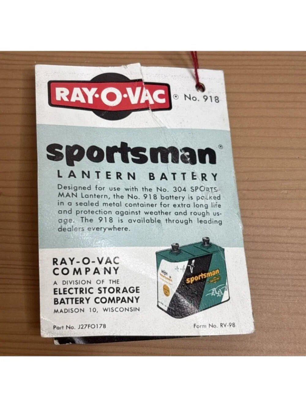 Vintage Ray O Vac Sportsman Lantern 304 Chrome Original Box Made in USA